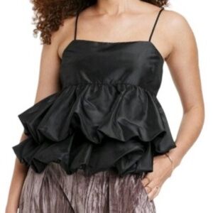 Ruffled Tank Blouse Size Small